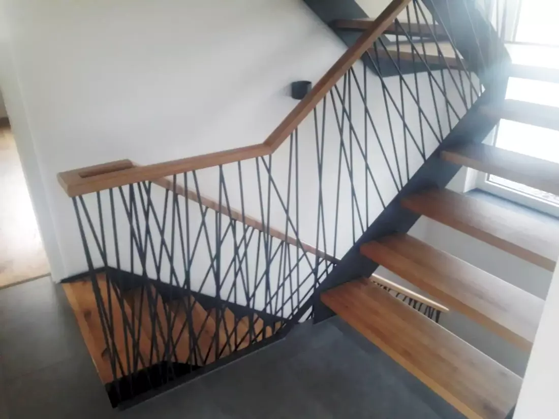 Holz-Stahltreppe von Ralf Bodner Schreinerei